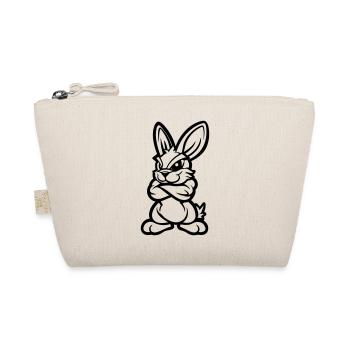 Hase Rabbit Comic - Bio-Täschchen - Natur - Vorne