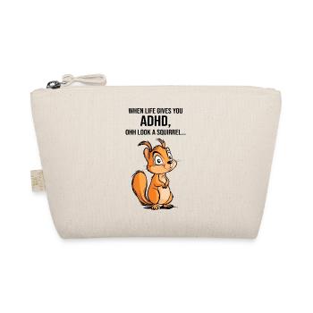 ADHD Squirrel - Organic Pouch - nature - Front