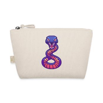 Snake Cobra Halloween Comic Funny - Organic Pouch - nature - Front
