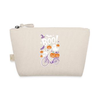Spooky Halloween Bicycle Theme - Organic Pouch - nature - Front