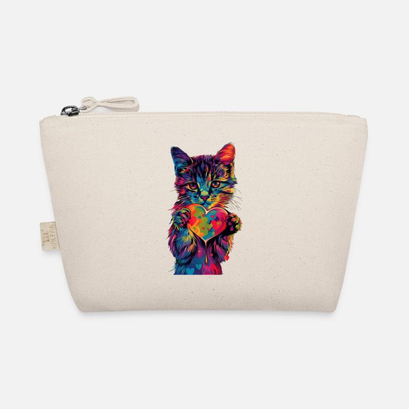 Katze - Bio-Täschchen - Natur