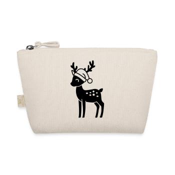 Christmas Reindeer - Organic Pouch - nature - Front