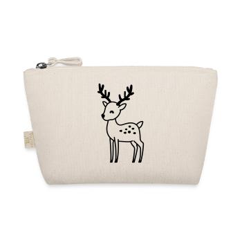 Christmas Reindeer - Organic Pouch - nature - Front
