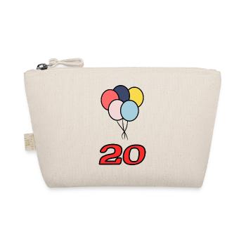 20. 20 ANS. 20e ANNIVERSAIRE. ANNIVERSAIRE 20 ANS. - Trousse biologique - nature - Devant