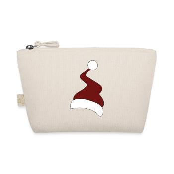 Chapeau de Noël en rouge et blanc - Trousse biologique - nature - Devant