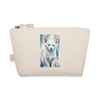 Chaton aux yeux bleus - Trousse biologique - nature - Devant