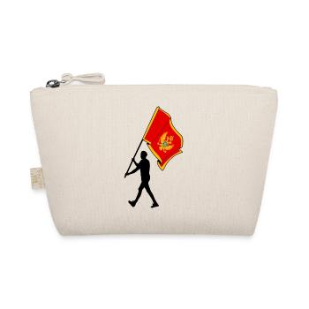 Flagge Montenegro Mann zu Fuß - Bio-Täschchen - Natur - Vorne