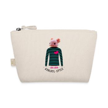 Love Life Axolotl Style - Organic Pouch - nature - Front