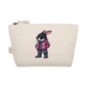Bunny Winter Fashion - Organic Pouch - nature - Front