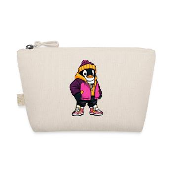 Penguin Fashion Winter - Organic Pouch - nature - Front