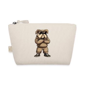 bulldog hund - Bio-Täschchen - Natur - Vorne