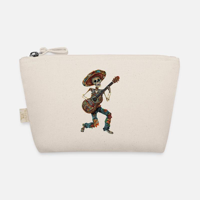 Mexican Skeleton Guitar Organic Pouch