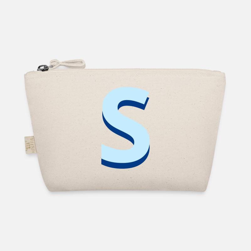 Pop und moderne blaue Buchstaben Bio-Täschchen