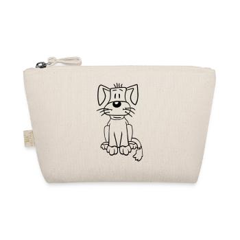 chien assis mignon petit chiot heureux animal de compagnie - Trousse biologique - nature - Devant