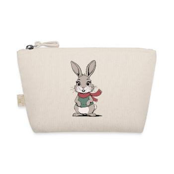 Cartoon Cute Rabbit - Organic Pouch - nature - Front