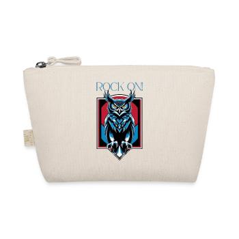 Eule - Rock on ! - Organic Pouch - nature - Front