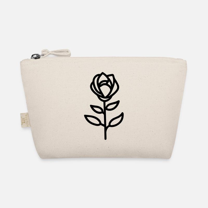 Pink Flower Organic Pouch