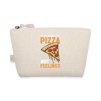 I Want Pizza Not Feelings 4 - Bio-Täschchen - Natur - Vorne