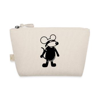 Mouse Evil Robber Ninja Raid Thief Burglar - Organic Pouch - nature - Front
