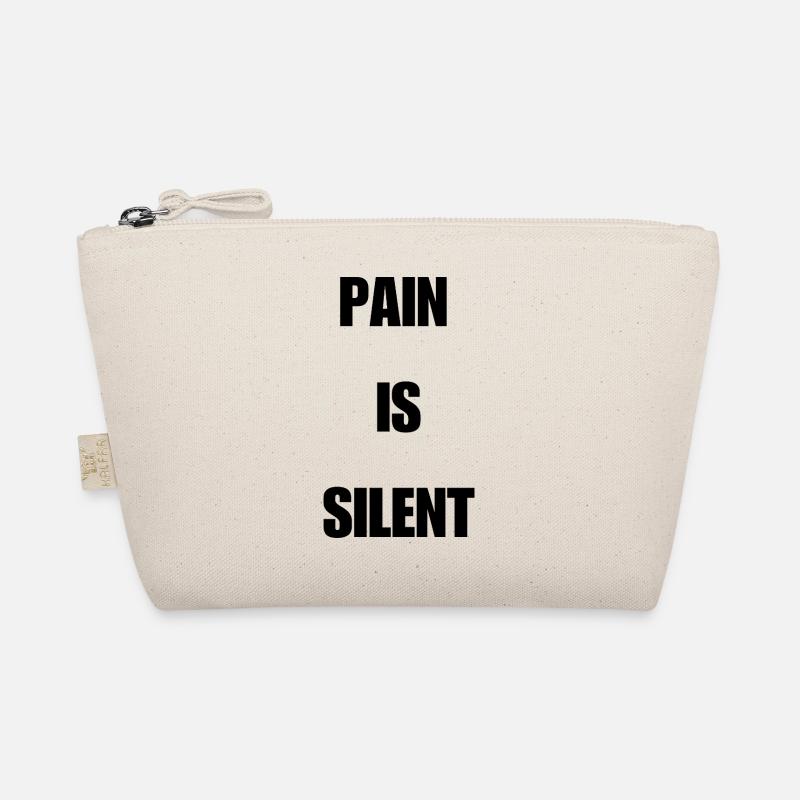 PAIN IS SILENT Impact - Bio-Täschchen - Natur
