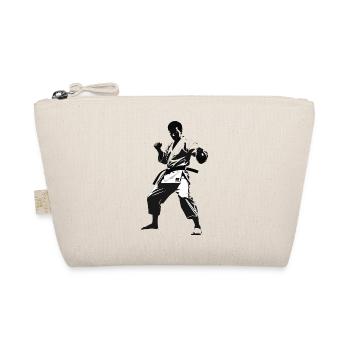 Karate Fighter - Martial Arts Sports Sticker - Organic Pouch - nature - Front