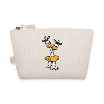 2 Road Runner Couple Coucou Oiseau Long Cou - Trousse biologique - nature - Devant