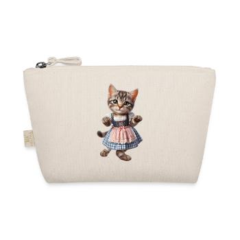 Trachten-Katze - Bio-Täschchen - Natur - Vorne