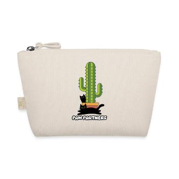 Les deux chats amis et complices à côté du cactus - Trousse biologique - nature - Devant