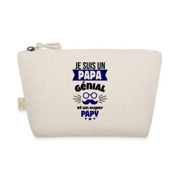 Je suis un papa génial et un super papy - Trousse biologique - nature - Devant