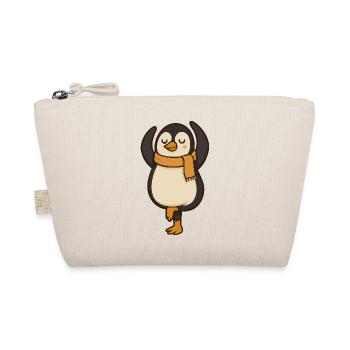 Yoga Pinguin – Entspannter Tanz in Tierform - Bio-Täschchen - Natur - Vorne