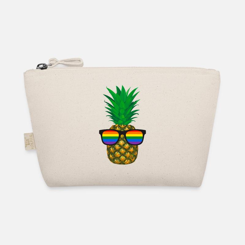 Pineapple, Sunglasses, LGTB, Rainbow, Colorful Organic Pouch