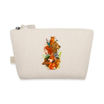 Girl with Animals – Harmony of Man and Nature - Organic Pouch - nature - Front