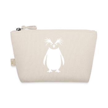 Minimalist Emperor Penguin Silhouette Art - Organic Pouch - nature - Front