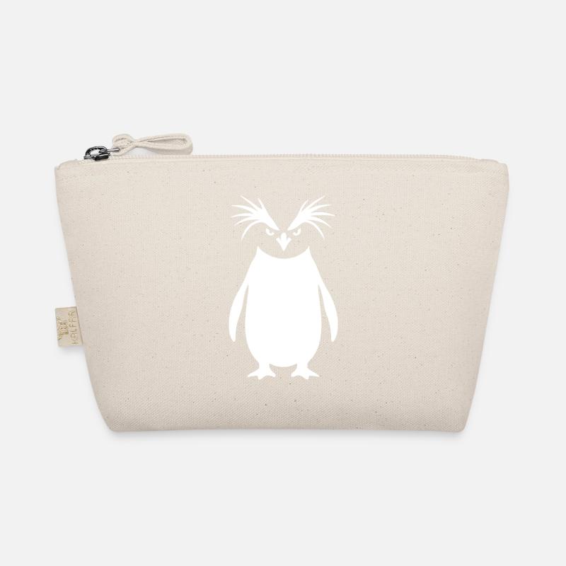 Minimalist Emperor Penguin Silhouette Art Organic Pouch