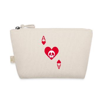 Crâne et as de coeur - Trousse biologique - nature - Devant