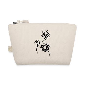Hand Drawn Flowers - Organic Pouch - nature - Front
