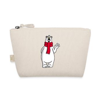 Ours polaire rigolo - Trousse biologique - nature - Devant