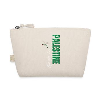 Made in Palestine, design vertical - Trousse biologique - nature - Devant