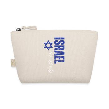 Made in Israel, vertical design - Organic Pouch - nature - Front