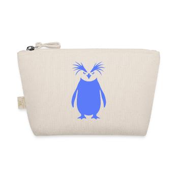 Minimalist Emperor Penguin Silhouette Art - Organic Pouch - nature - Front
