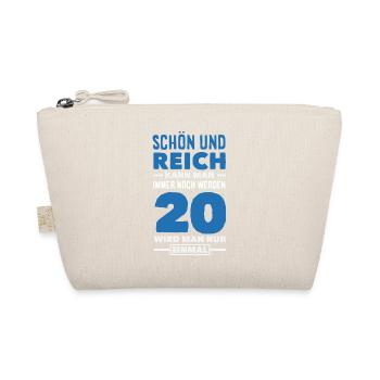 Funny 20th Birthday Gift - Organic Pouch - nature - Front