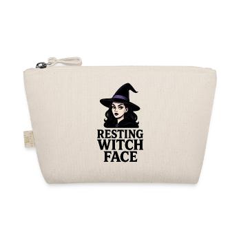 Resting Witch Face Sarcastic Funny Halloween - Organic Pouch - nature - Front