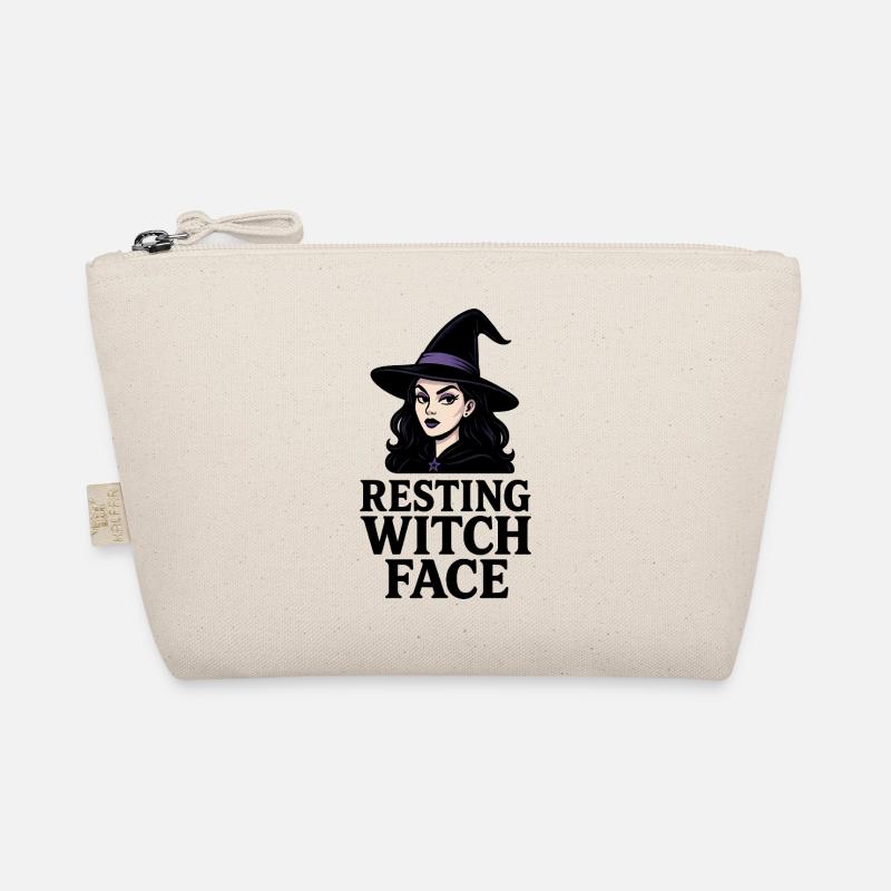 Resting Witch Face Sarcastic Funny Halloween Organic Pouch