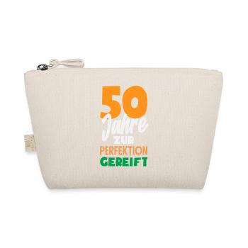 Lustiges 50. Geburtstag Geburtstagsshirt Geschenk - Bio-Täschchen - Natur - Vorne