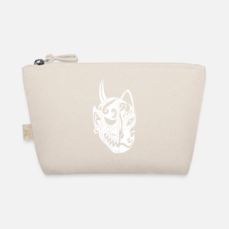 Japanese White Demon Cat Organic Pouch