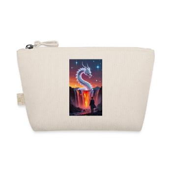 Fiery dragon's tail over waterfall - Organic Pouch - nature - Front