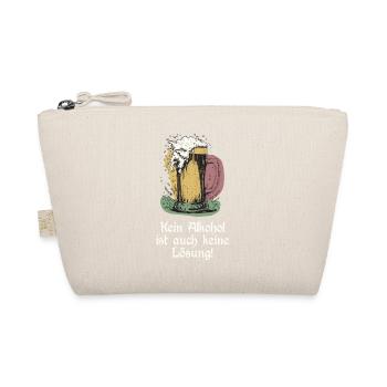 Lustiger Bier Spruch - Bio-Täschchen - Natur - Vorne
