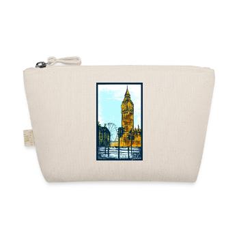 Big Ben Illustration Poster – London, Modern Art - Organic Pouch - nature - Front