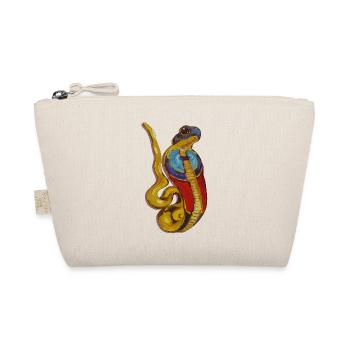 Colorful Snake Art - Wadjet Ancient Egyptian - Organic Pouch - nature - Front