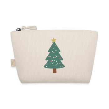 Sapin de Noël vert forêt avec des points - Trousse biologique - nature - Devant